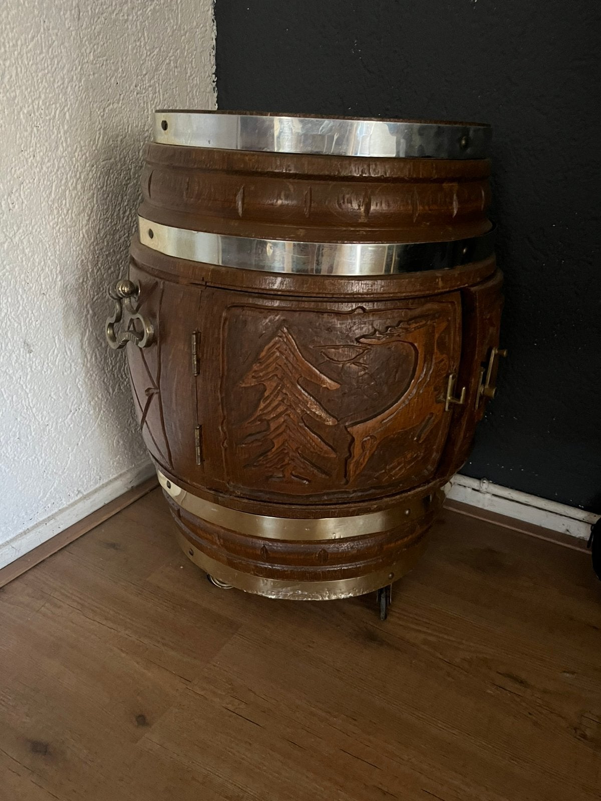Wijn vat / kastje, Ophalen, Gebruikt, Hout