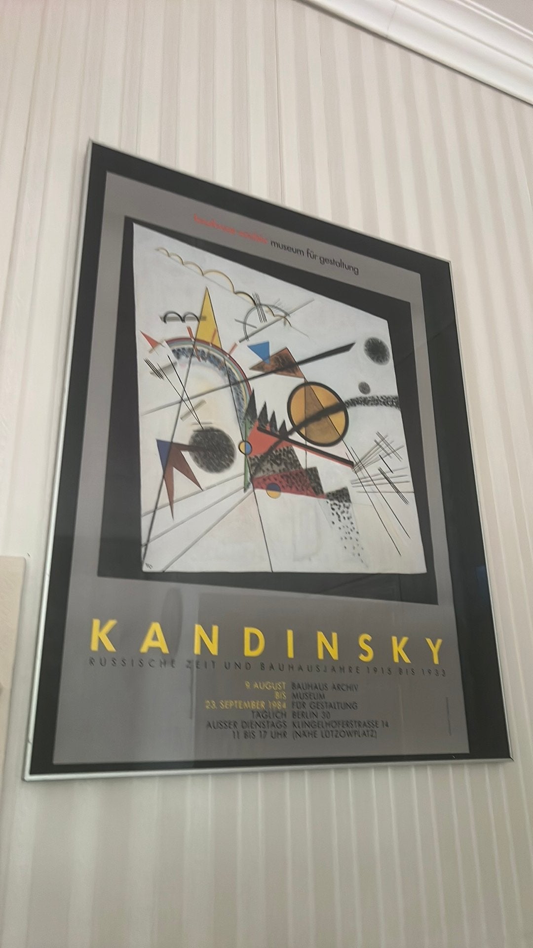 Poster Kadinsky Berlijn 1984, Ophalen, Zo goed als nieuw, A1 t/m A3