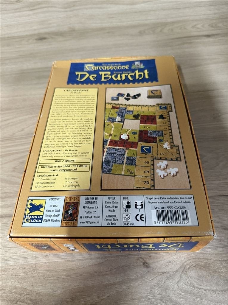 Carcassonne de Burcht - 999 games - s3247, Verzenden, Zo goed als nieuw