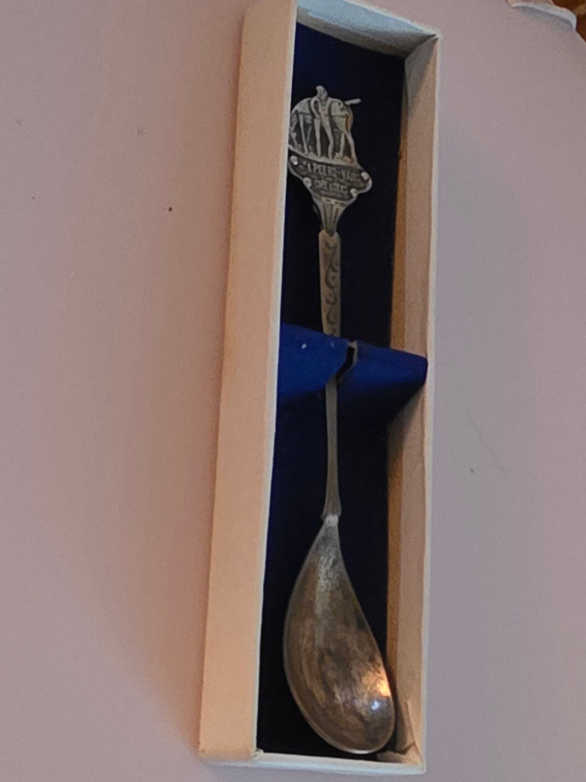 Zilveren herinneringslepel 'Peerd van Ome Loeks', Ophalen of Verzenden