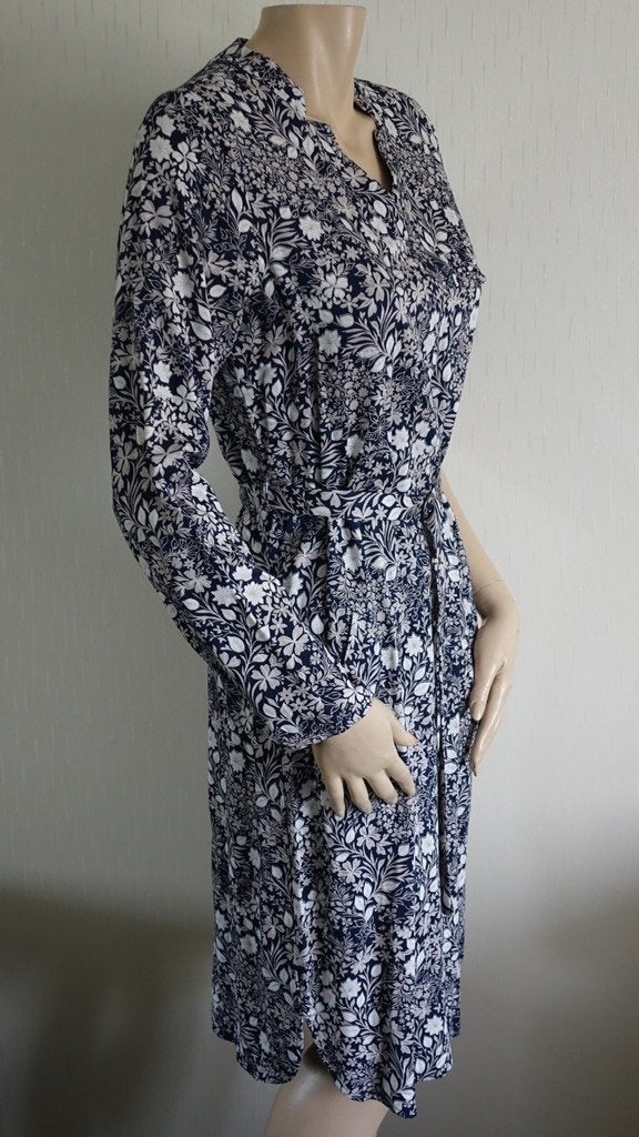 nieuw FRANSA jurkje blauw beige, Fransa, Nieuw, Knielengte, Maat 36 (S)
