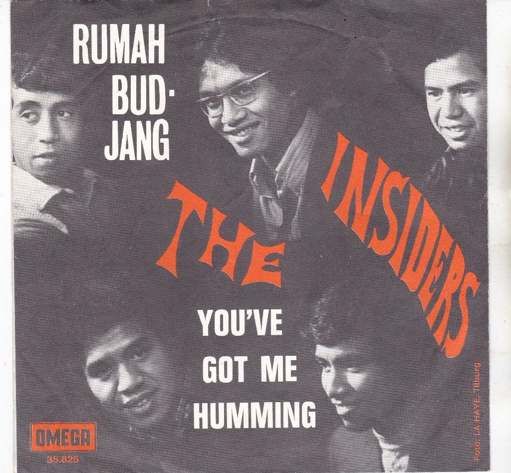 The Insiders - Rumah Budjang  (molukse groep uit Vught), Cd's en Dvd's, Vinyl Singles, Ophalen of Verzenden, 1960 - 1969, Zo goed als nieuw