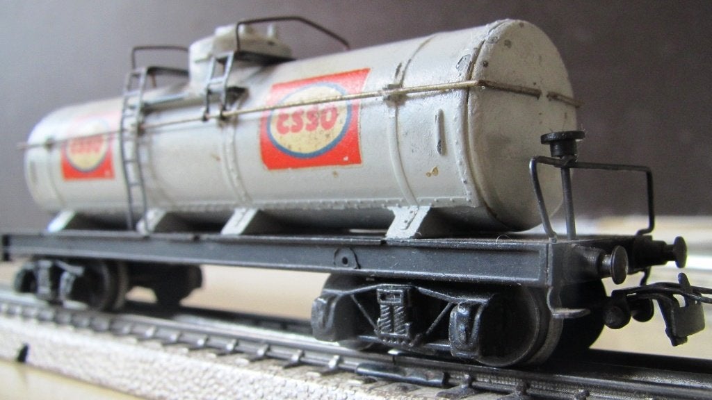 MäRKLIN H0 334 grijs Esso ketelwagen uit 1948 vintage 800, Hobby en Vrije tijd, Wisselstroom, Gebruikt, Wagon, Ophalen of Verzenden
