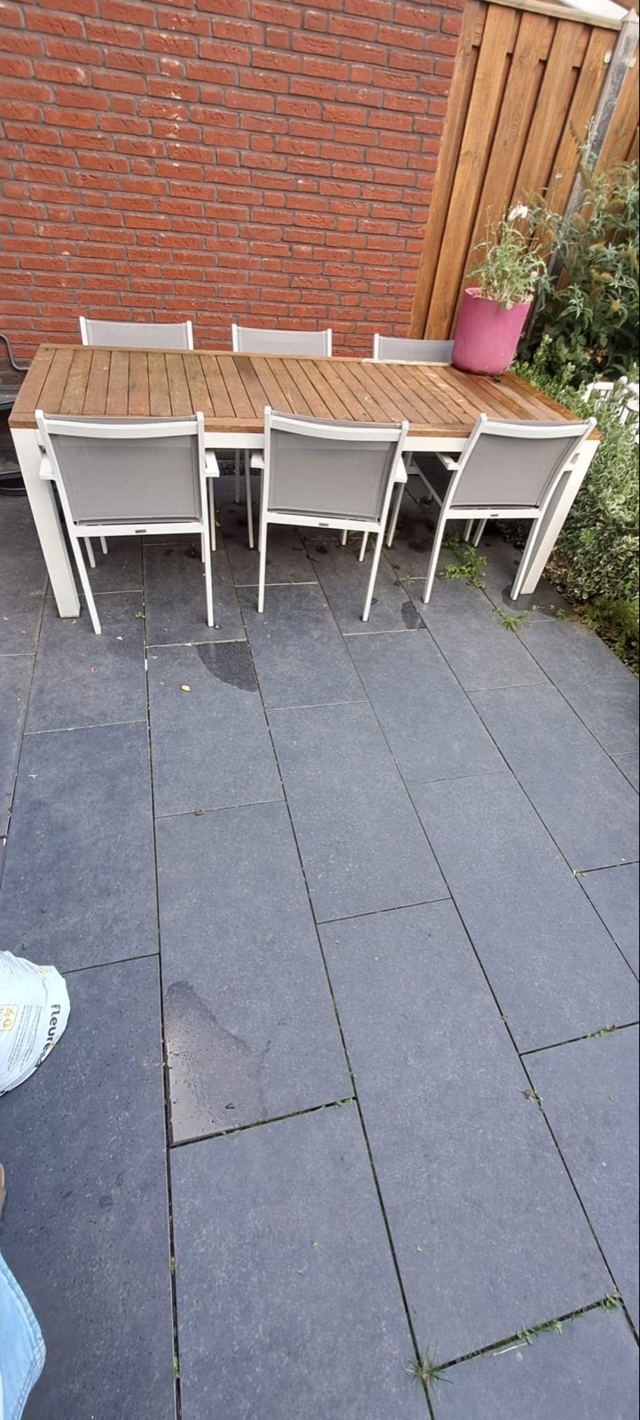 Gratis: Keramische tuintegels donkergrijs 31,4m2 (80x40cm), Ophalen, 60 cm of meer, Gebruikt, Keramiek