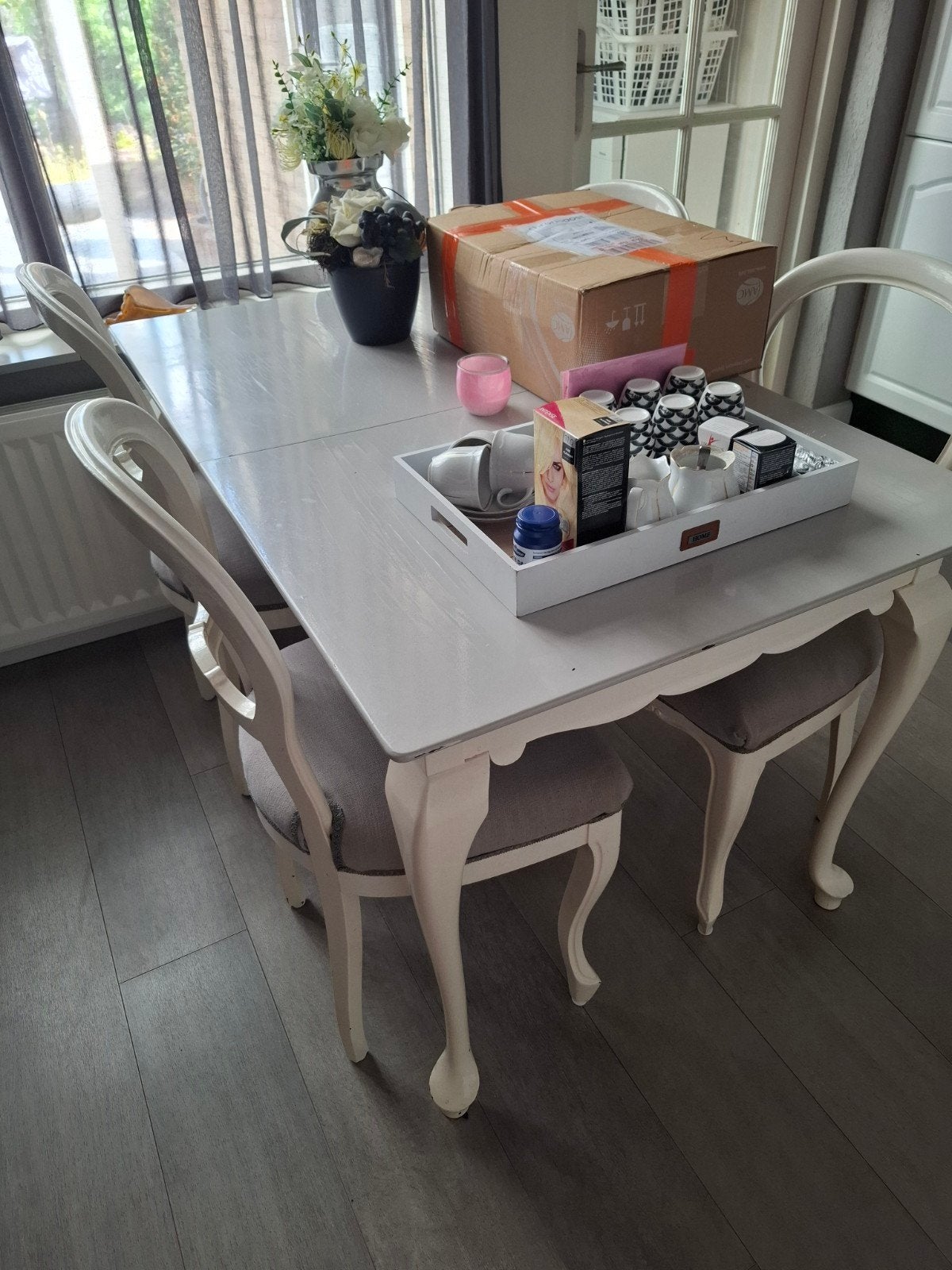 Eethoek, Ophalen of Verzenden, Gebruikt, 4 tot 6 stoelen