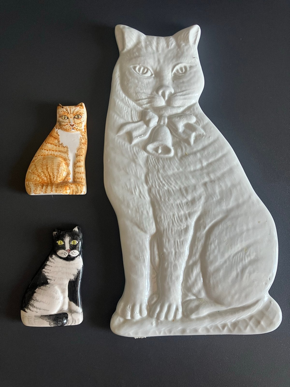 3 katten wanddecoratie - Mancer Italy, Antiek en Kunst, Antiek | Keramiek en Aardewerk, Ophalen of Verzenden