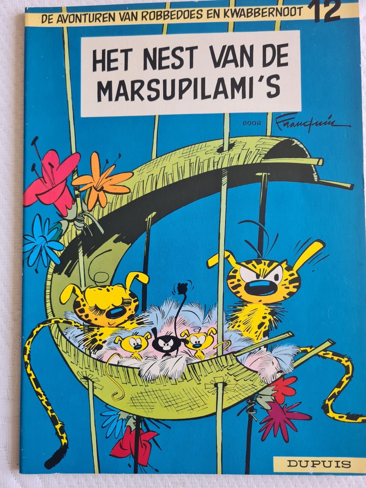 Robbedoes en Kwabbernoot Marsupilama het nest, Boeken, Stripboeken, Eén stripboek, Ophalen of Verzenden, Zo goed als nieuw