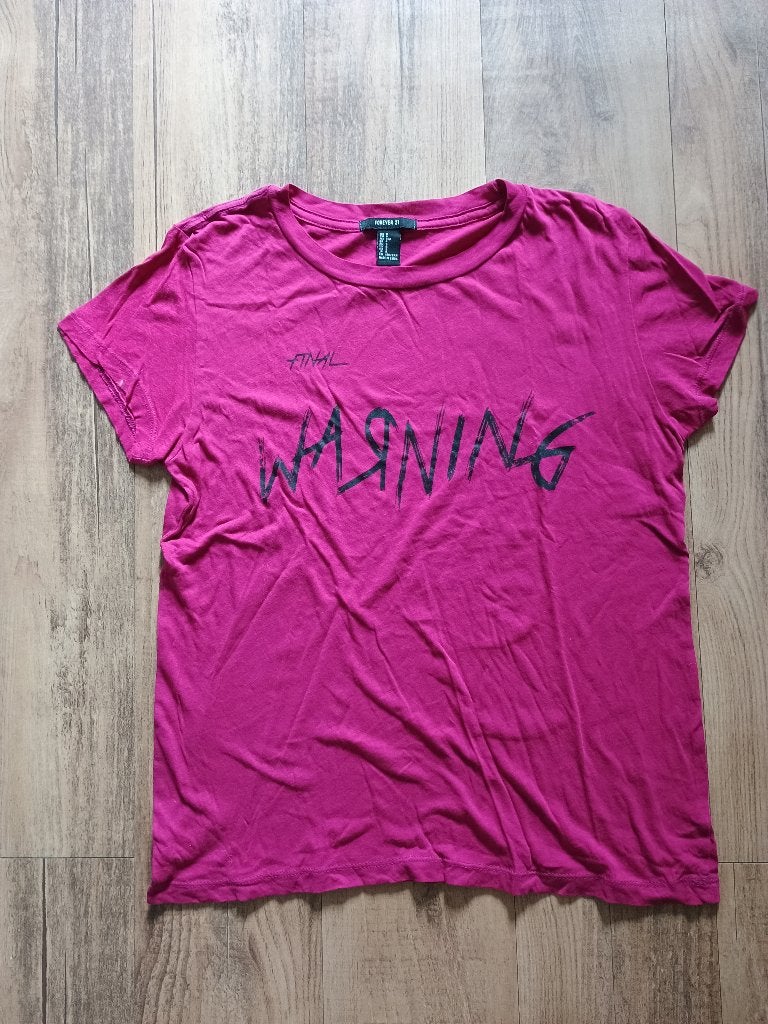 Shirt met tekst maat S van Forever21, Overige kleuren, Ophalen of Verzenden, Maat 36 (S), Gedragen
