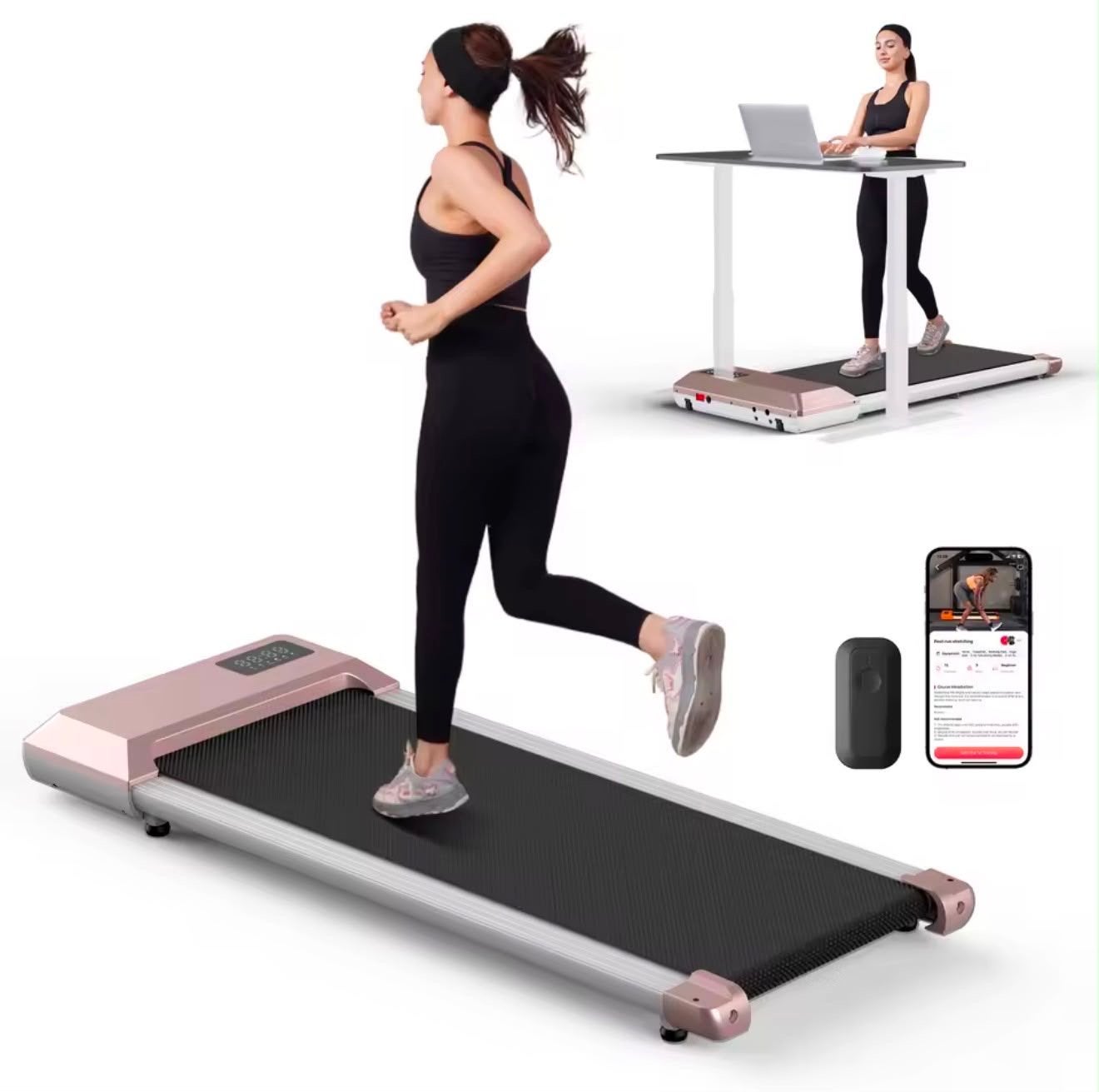 Roze loopband/walking pad - perfecte staat!, Sport en Fitness, Ophalen, Kunststof, Zo goed als nieuw, Loopband