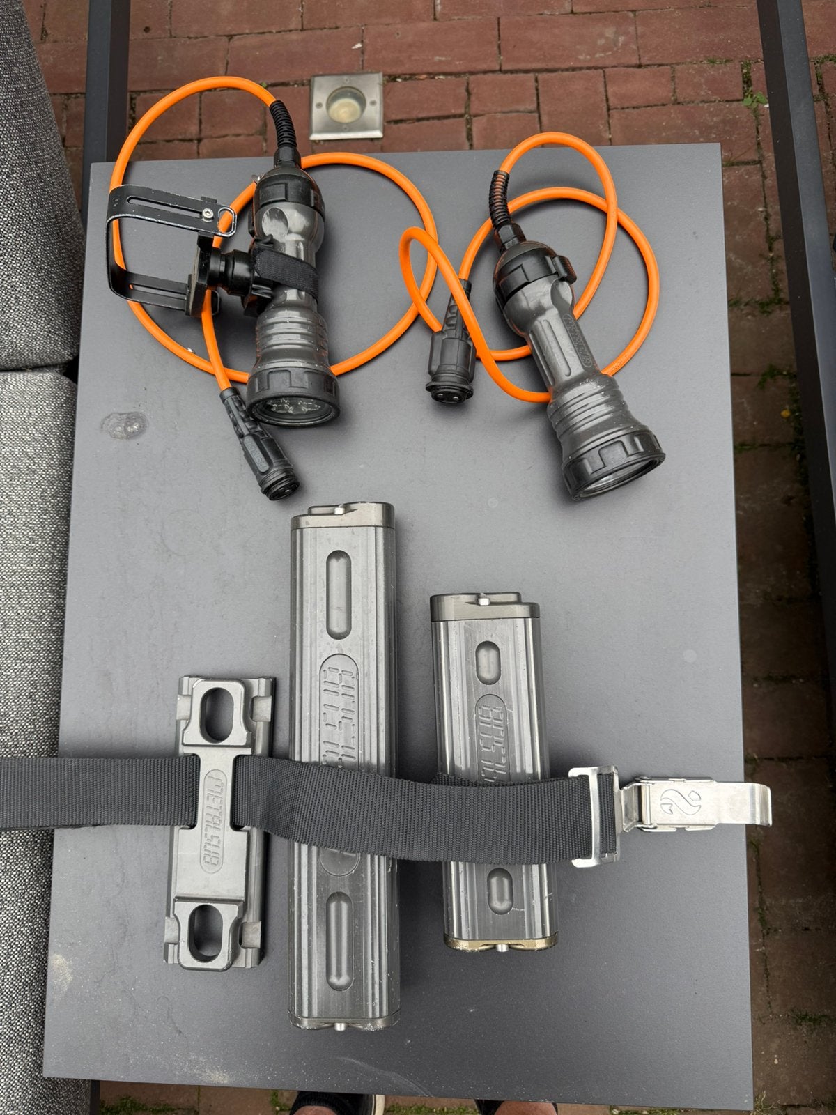 Metalsub duiklampen led en halogeen, Ophalen of Verzenden, Gebruikt, Duiklamp