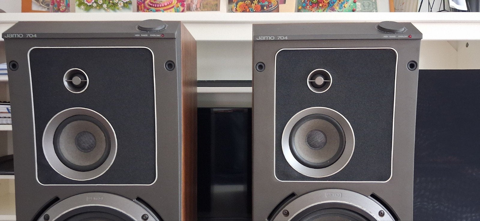 Jamo 704 luidsprekers (Gereviseerd), Ophalen, Stereo speakers, Zo goed als nieuw, 60 tot 120 watt