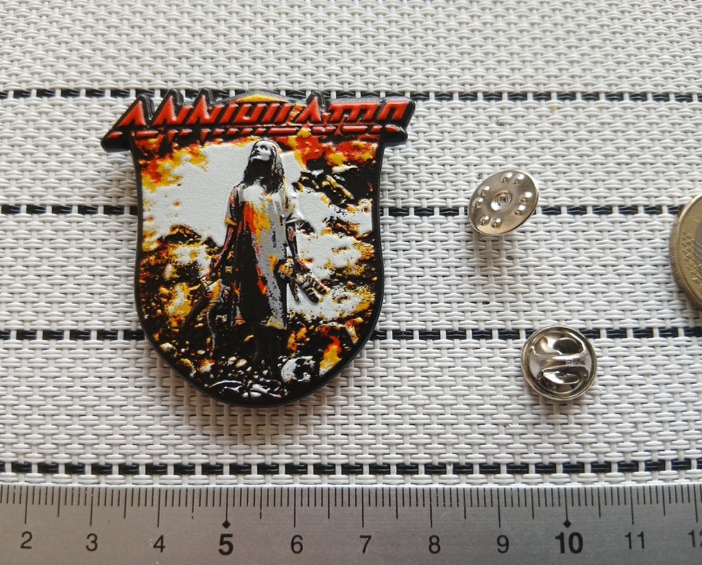 Annihilator  zeer mooie Alice in 3d pin speld badge metal, Ophalen of Verzenden, Nieuw, Overige typen