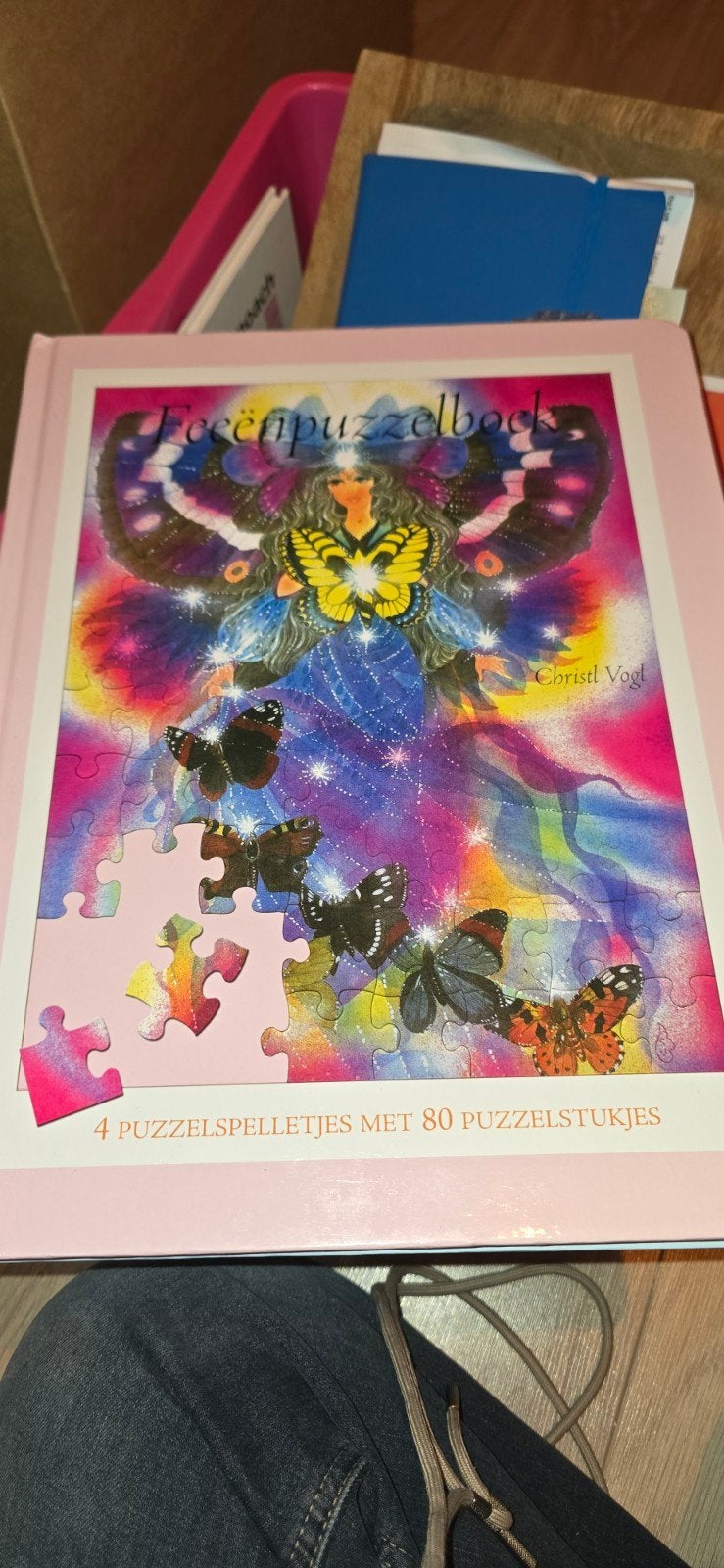 Vlinderfee Puzzelboek - 4 puzzels met 80 stukjes, Ophalen of Verzenden, Meer dan 50 stukjes, Zo goed als nieuw, 4 tot 6 jaar