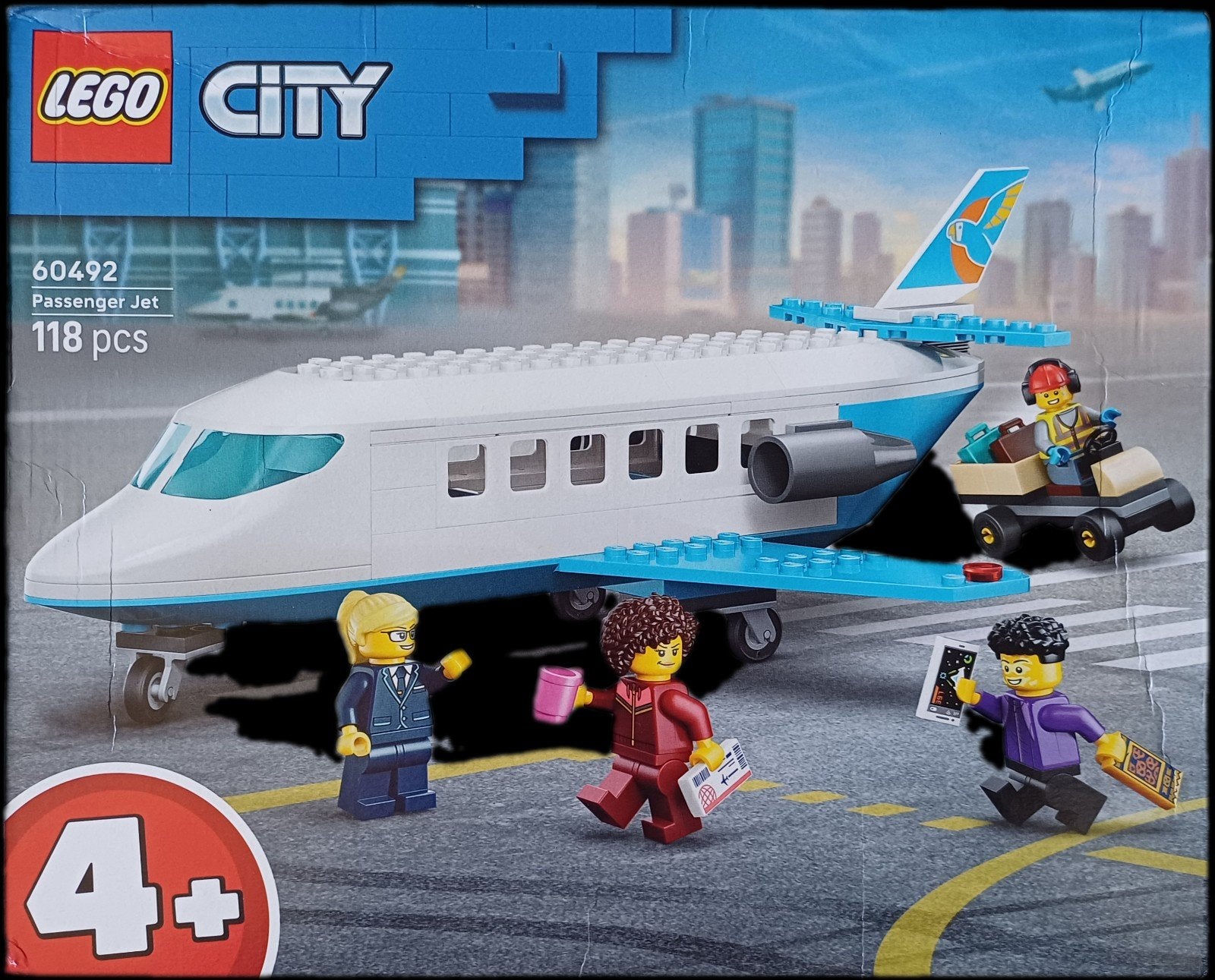 LEGO City Passagiersvliegtuig (60492) - Nieuw in doos, Inclusief minifiguren, City, Lego, Nieuw