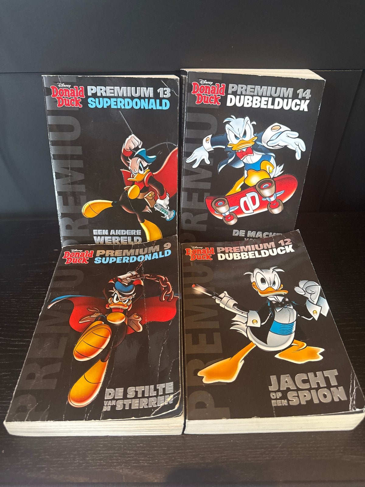 Donald Duck Premium Superdonald & Dubbelduck (3 delen), Boeken, Meerdere stripboeken, Ophalen of Verzenden, Gelezen