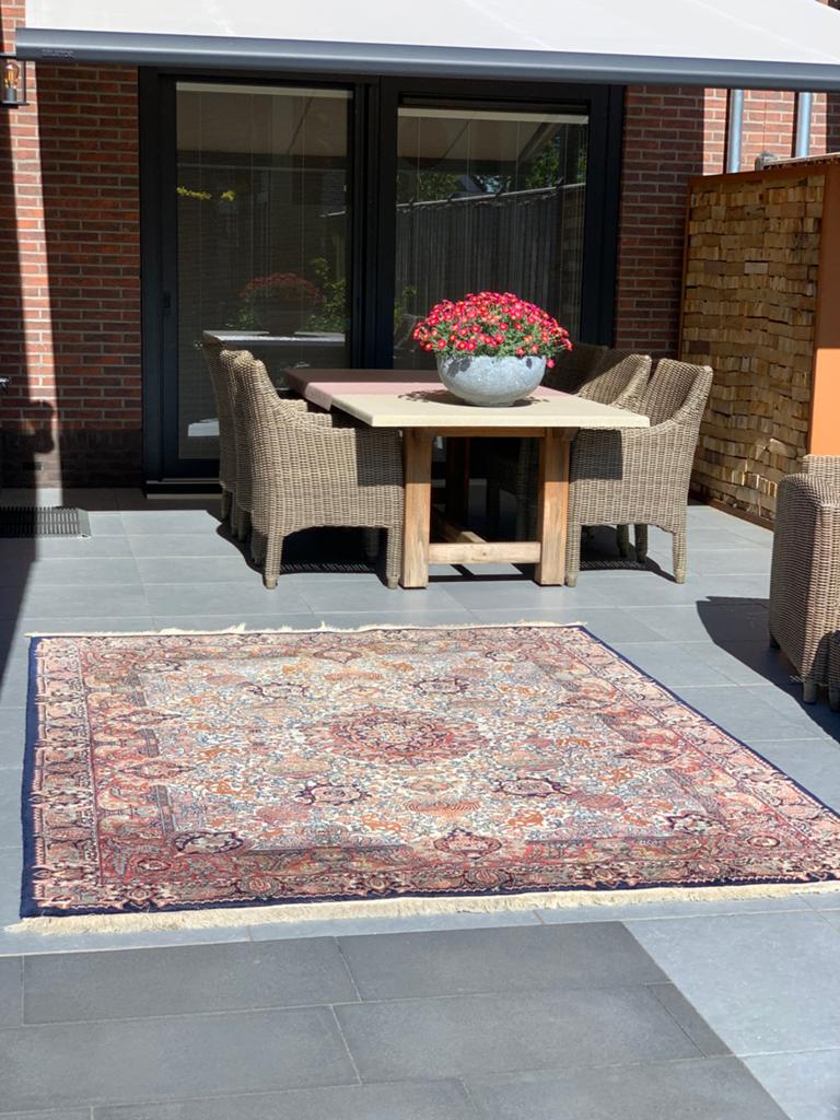 Schitterend  Perzisch Handgeknoopt Vintage Vloerkleed., Ophalen, Blauw, 150 tot 200 cm, 200 cm of meer
