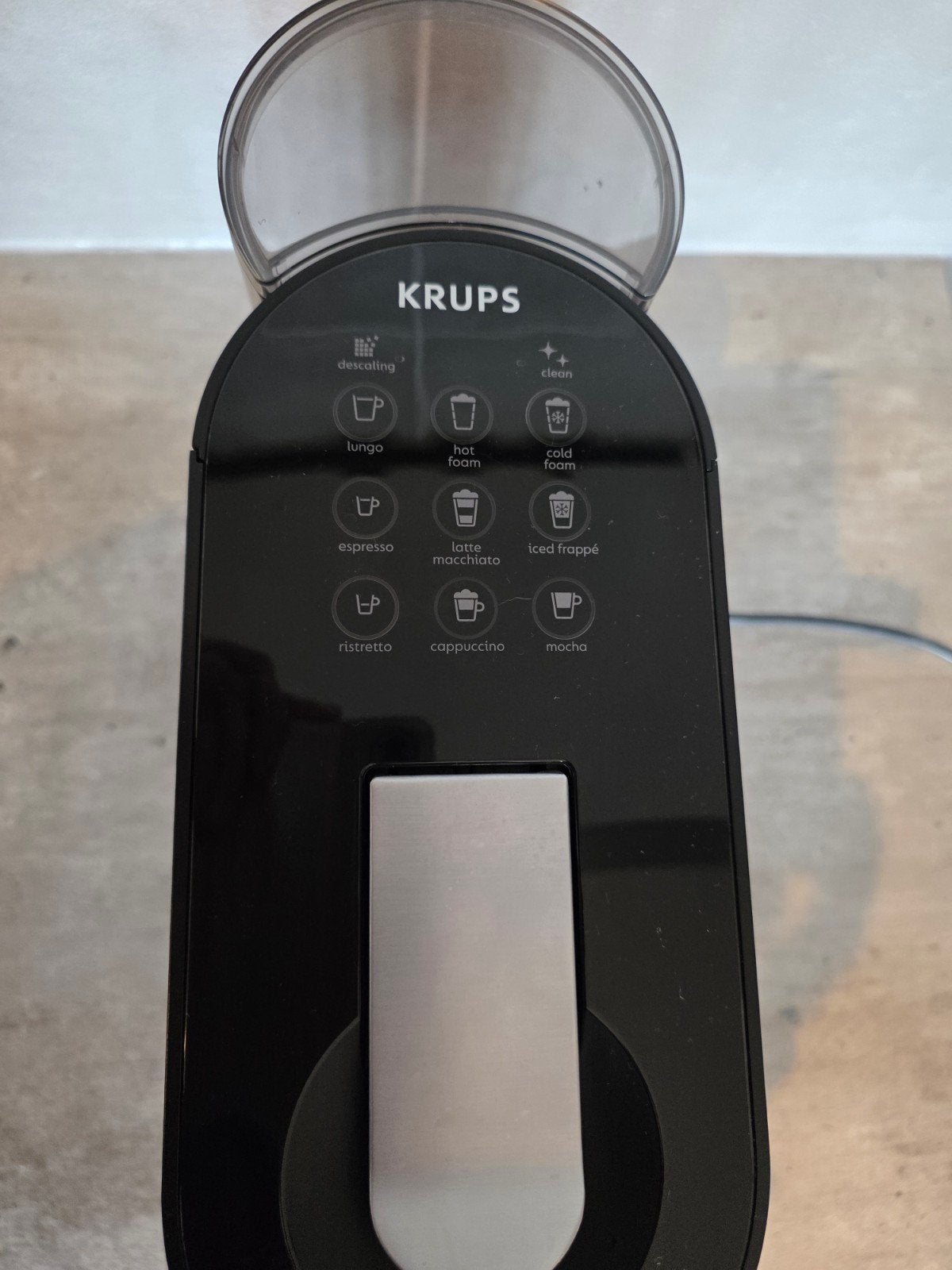 Krups Nespresso Koffiemachine met Melkopschuimer, Koffiemachine, Ophalen of Verzenden, Zo goed als nieuw, 1 kopje
