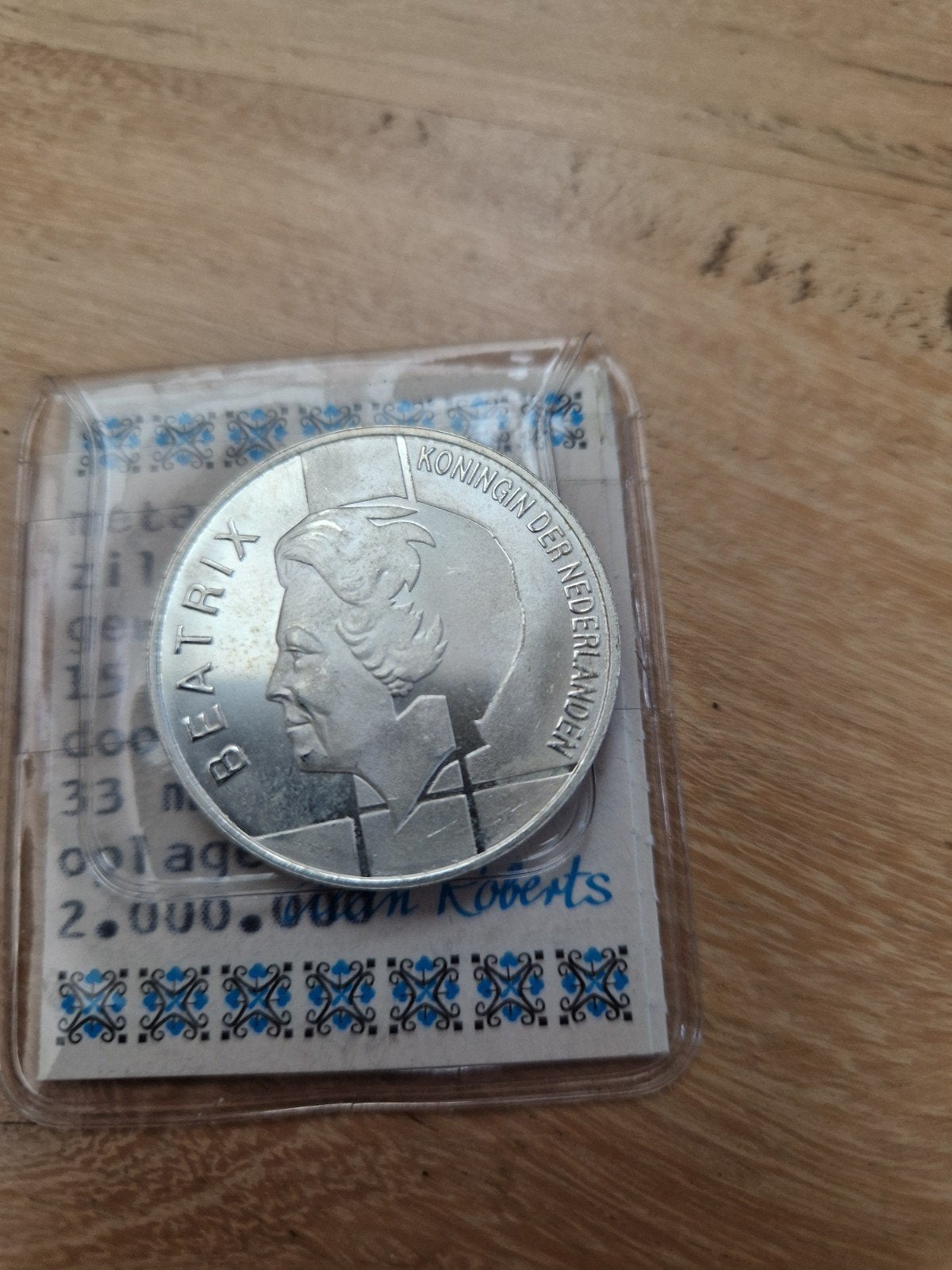 Zilveren Benelux Tientje 1994 - Koningin Beatrix, Ophalen of Verzenden