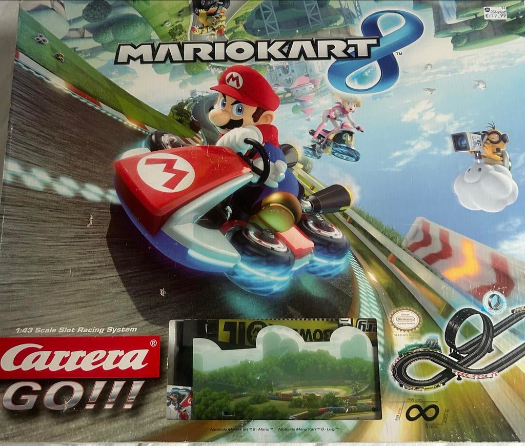 Carrera GO!!! Mario Kart 8 Racebaan met Mario en Luigi, Kinderen en Baby's, Speelgoed | Racebanen, Ophalen, Carrera, Met looping