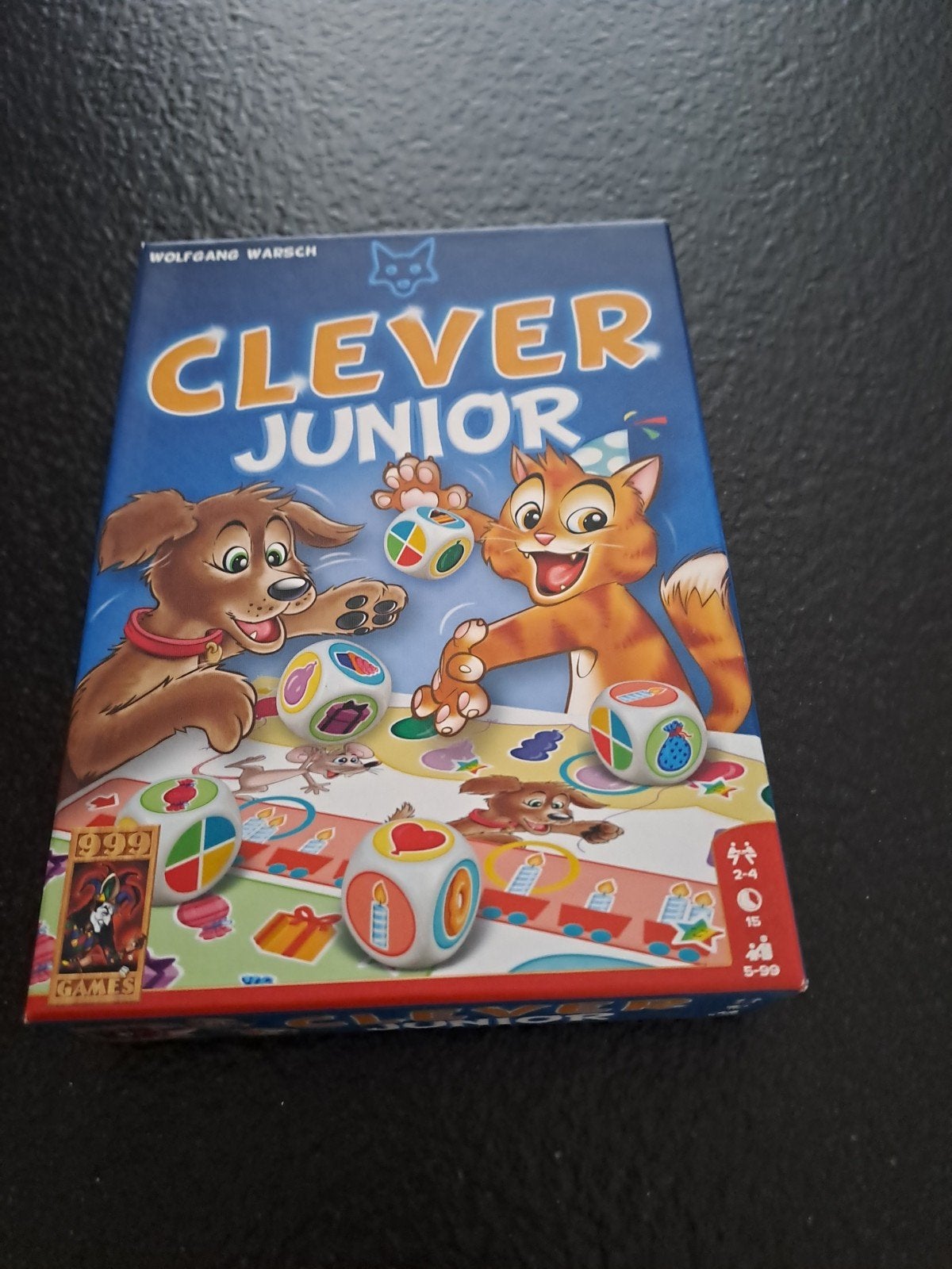 Clever Junior dobbelspel, Drie of vier spelers, Ophalen of Verzenden, Gebruikt, 999 Games