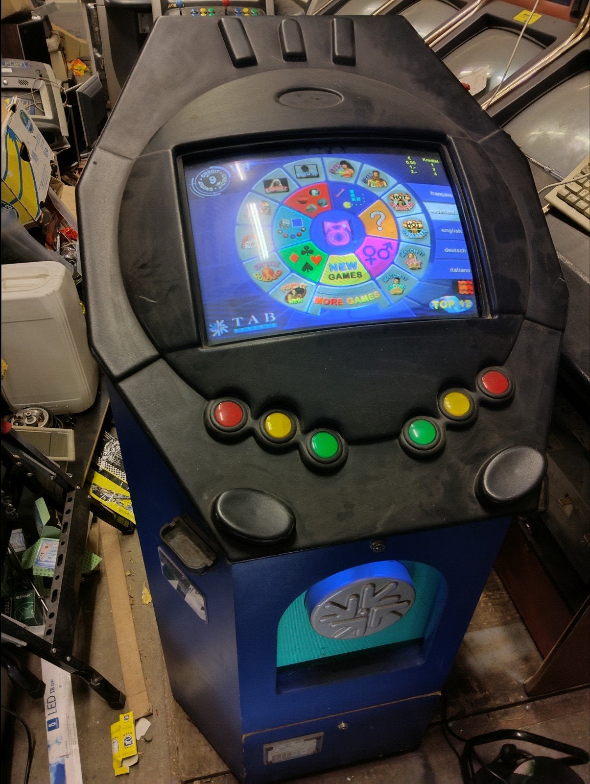 TAB Silverball Arcade, Ophalen, Gebruikt