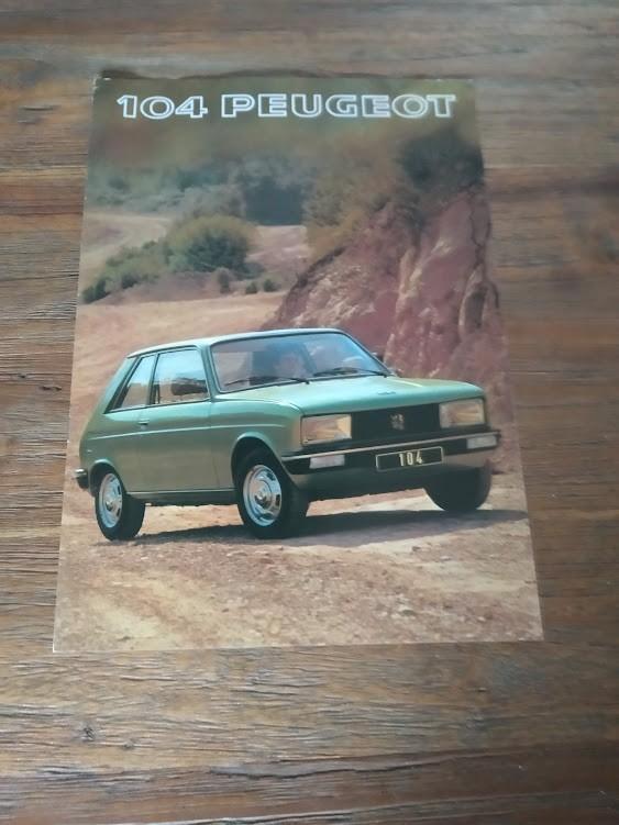 Peugeot 104 1977 8 pag., Verzenden, Zo goed als nieuw, Peugeot