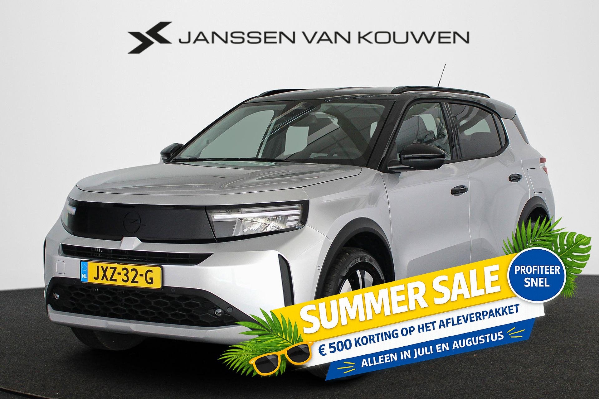 Opel Frontera 1.2 Turbo Hybrid GS 7p. 145PK Stoel-Stuur-Voor, Stof, 1199 cc, 7 stoelen, Origineel Nederlands