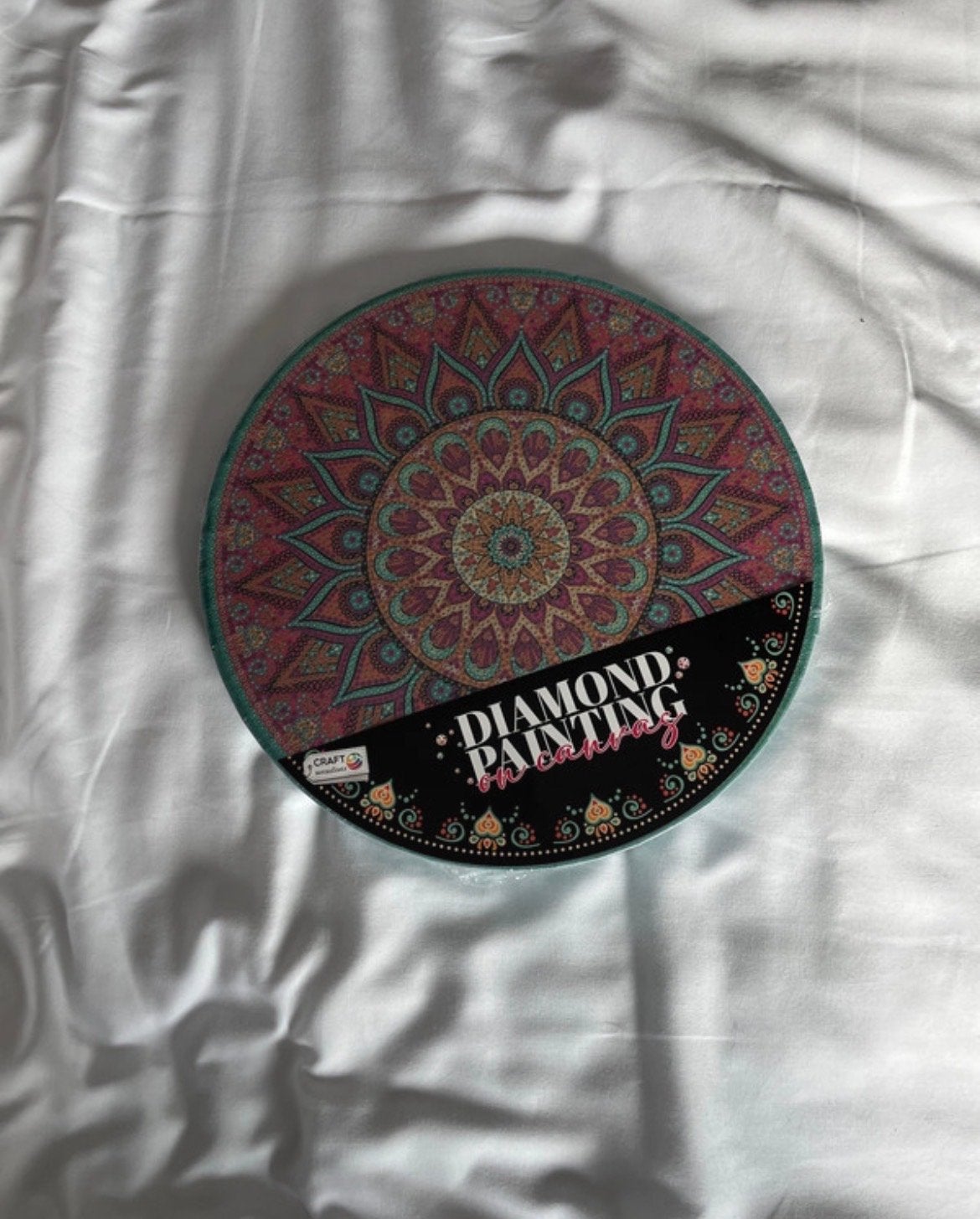 Diamond Painting canvas Mandala, Overige thema's, Diamond painting, Nieuw, Meerkleurig