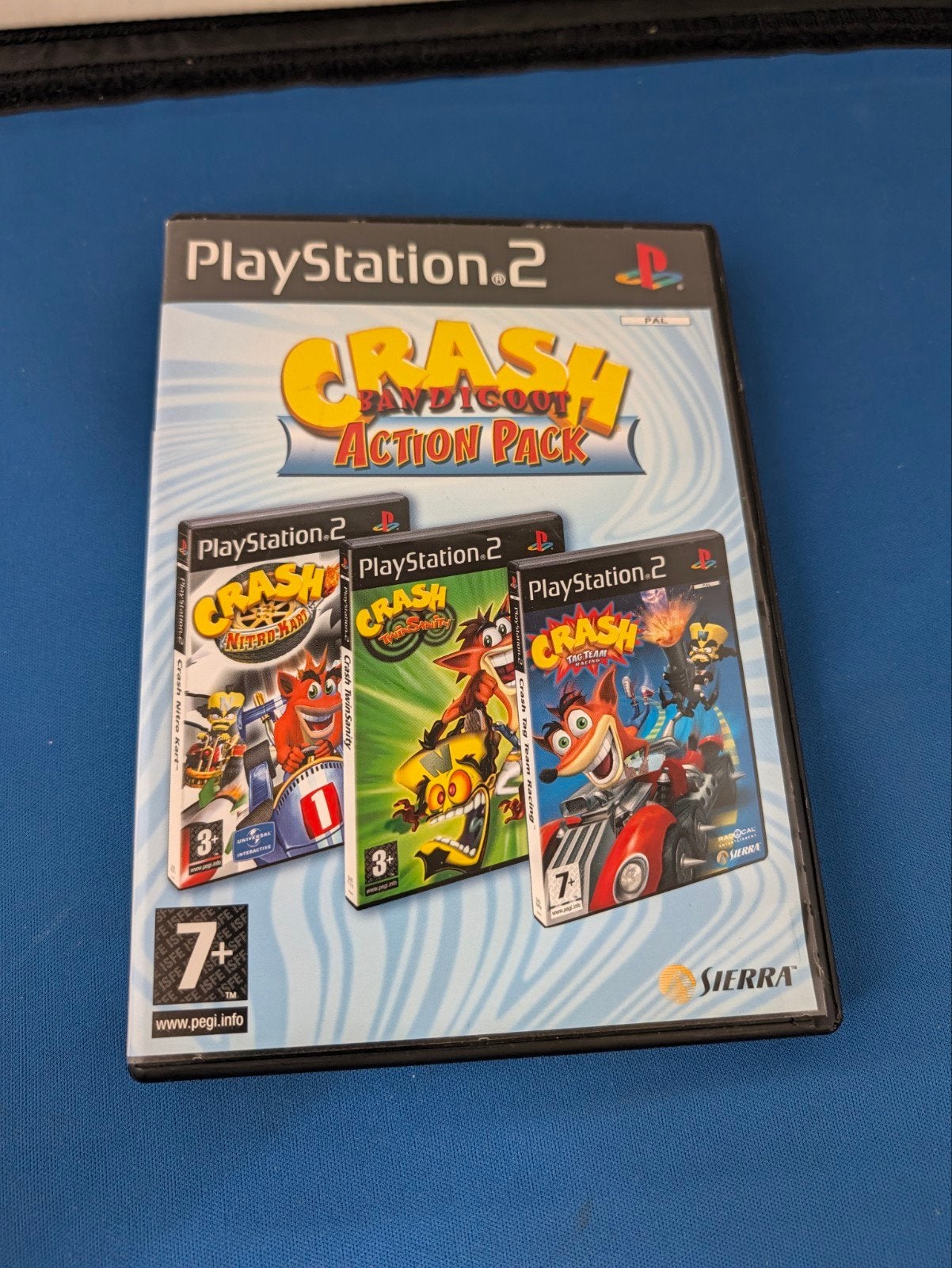 Crash Bandicoot Action Pack PS2 - 3 games in 1, Ophalen of Verzenden, Zo goed als nieuw, 3 spelers of meer, Gekoppelde computers