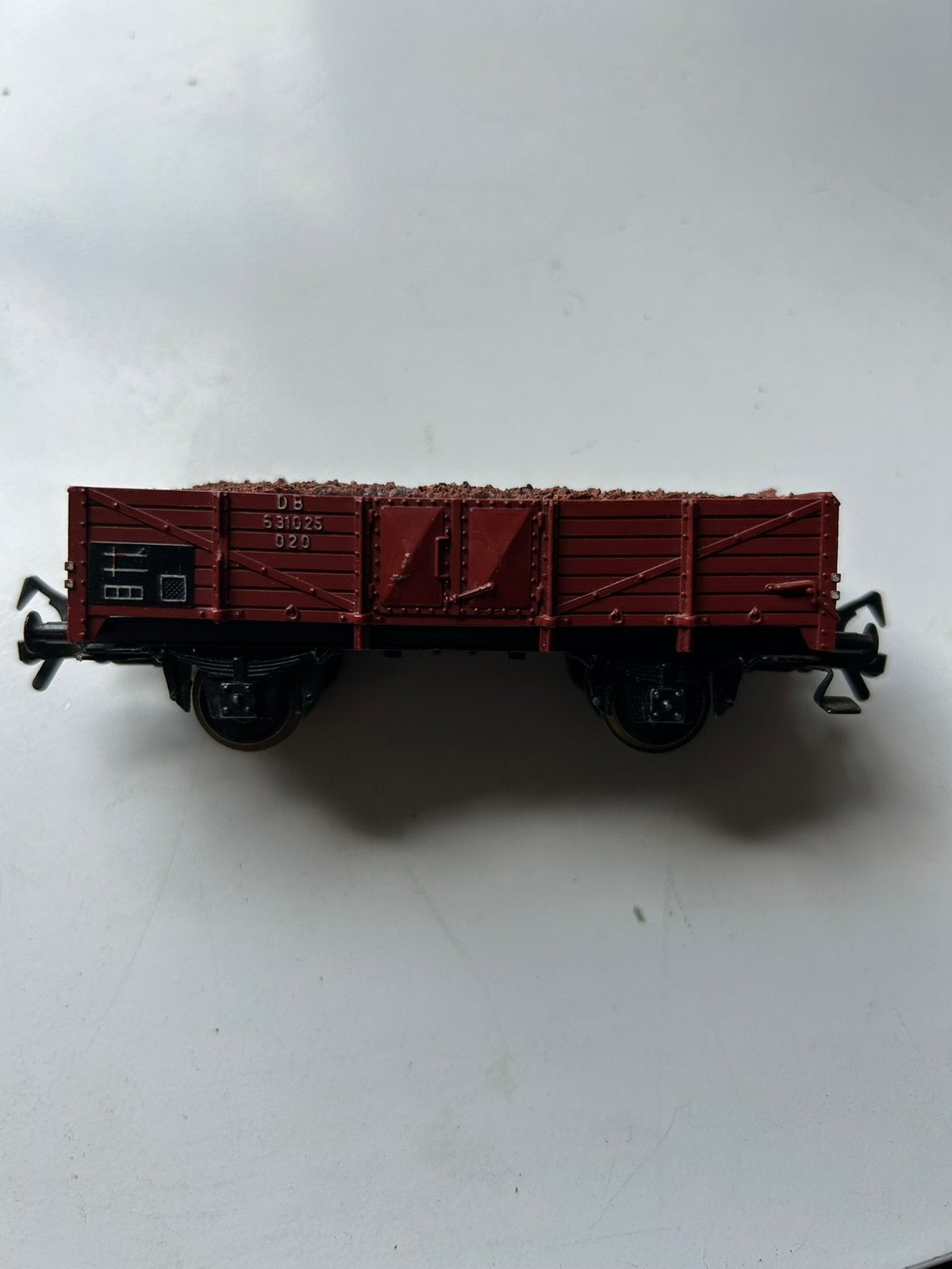 Fleischmann 1454 Lage bordwagen met bruine kolen 631025 020, Gebruikt, Gelijkstroom, Verzenden, Fleischmann