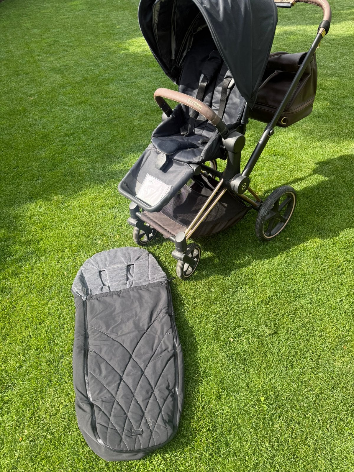 Cybex Priam black rosé Luiertas, voetenzak en regenhoes, Ophalen, Zo goed als nieuw, Overige merken