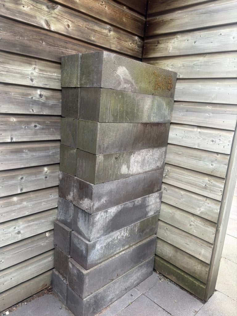Stapelblokken/stapelstenen 18stuks, Tuin en Terras, Bloembakken en Plantenbakken, Ophalen, Zo goed als nieuw, Minder dan 30 cm