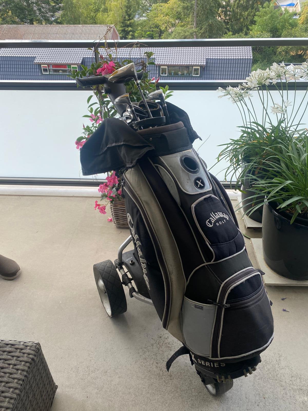Elektrische golfkar (inclusief met toebehoren), Ophalen, Zo goed als nieuw, Golfkar