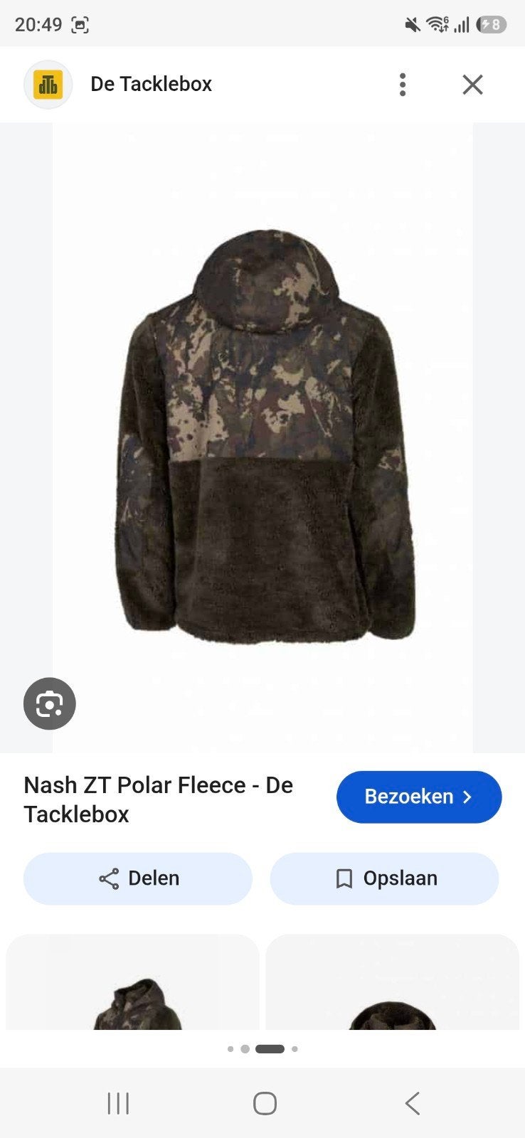 Nash ZT Polar Fleece, Watersport en Boten, Ophalen of Verzenden, Zo goed als nieuw, Overige typen