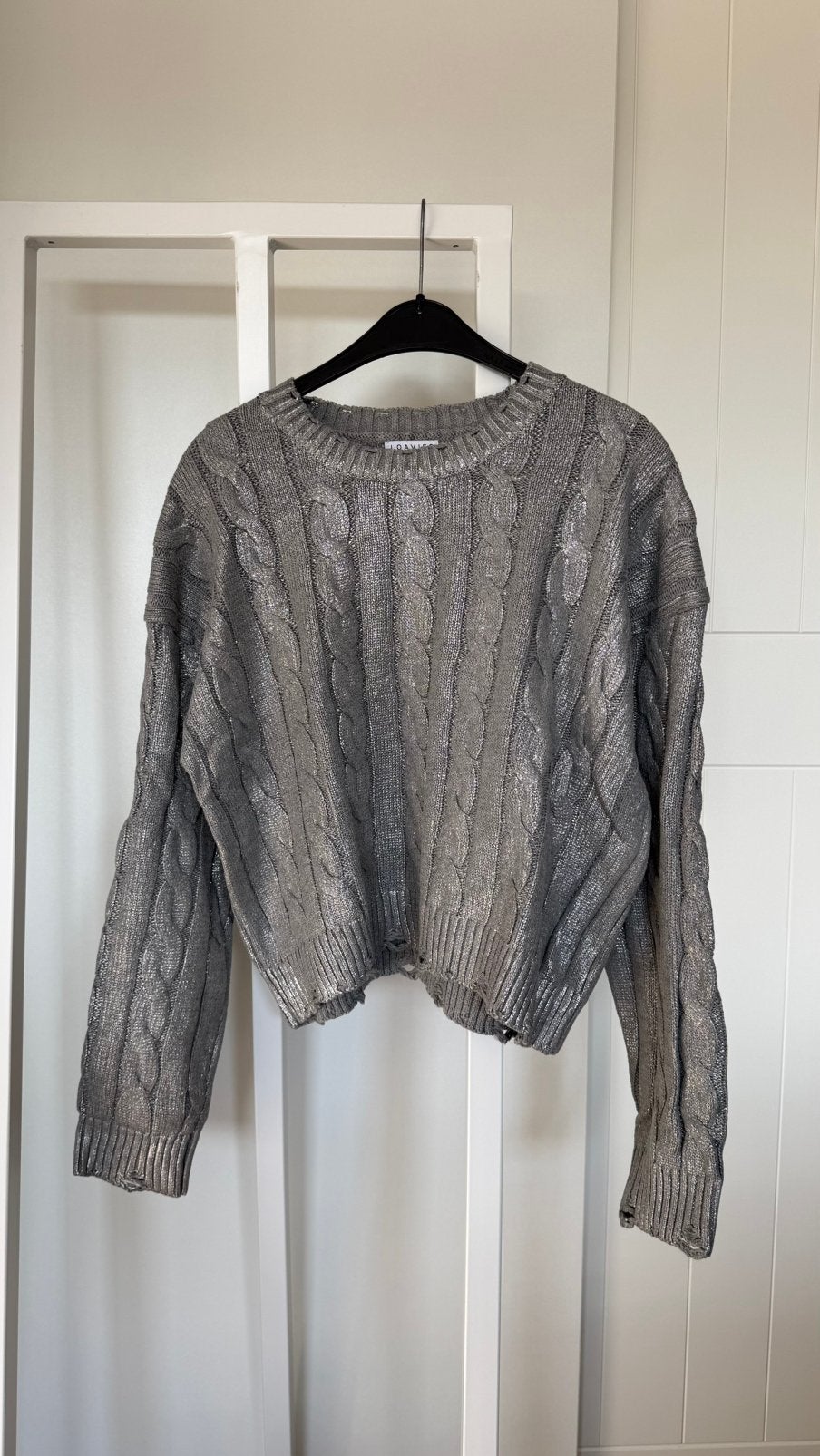 Loavies trui zilver - Maat L, Ophalen of Verzenden, Zo goed als nieuw, Maat 42/44 (L), Overige kleuren
