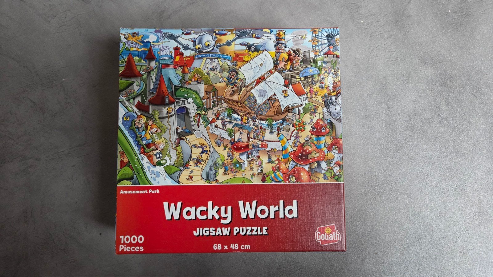 Wacky World Jigsaw Puzzel 1000 stukjes Goliath, Ophalen of Verzenden, Gebruikt, Goliath