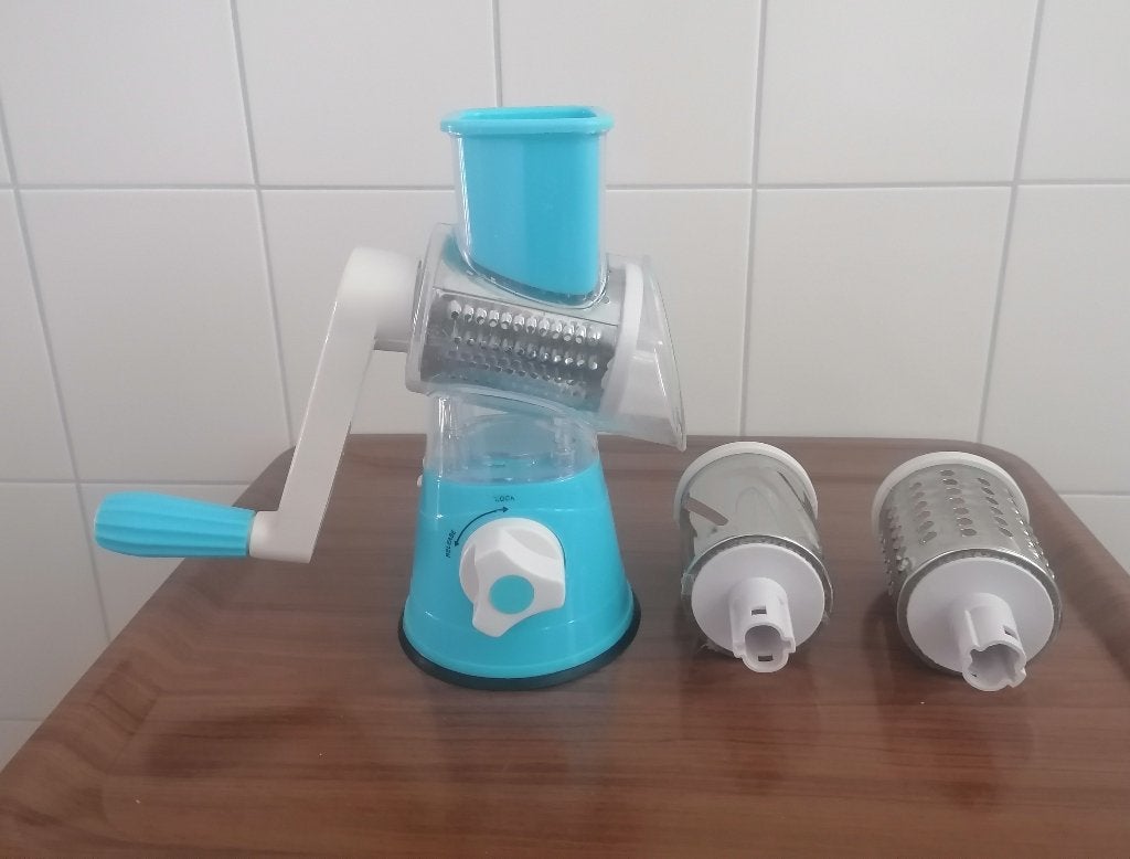 Tafeltrommel rasp mechanische bediening € 10,00, Ophalen of Verzenden, Zo goed als nieuw, Overige materialen, Overige typen