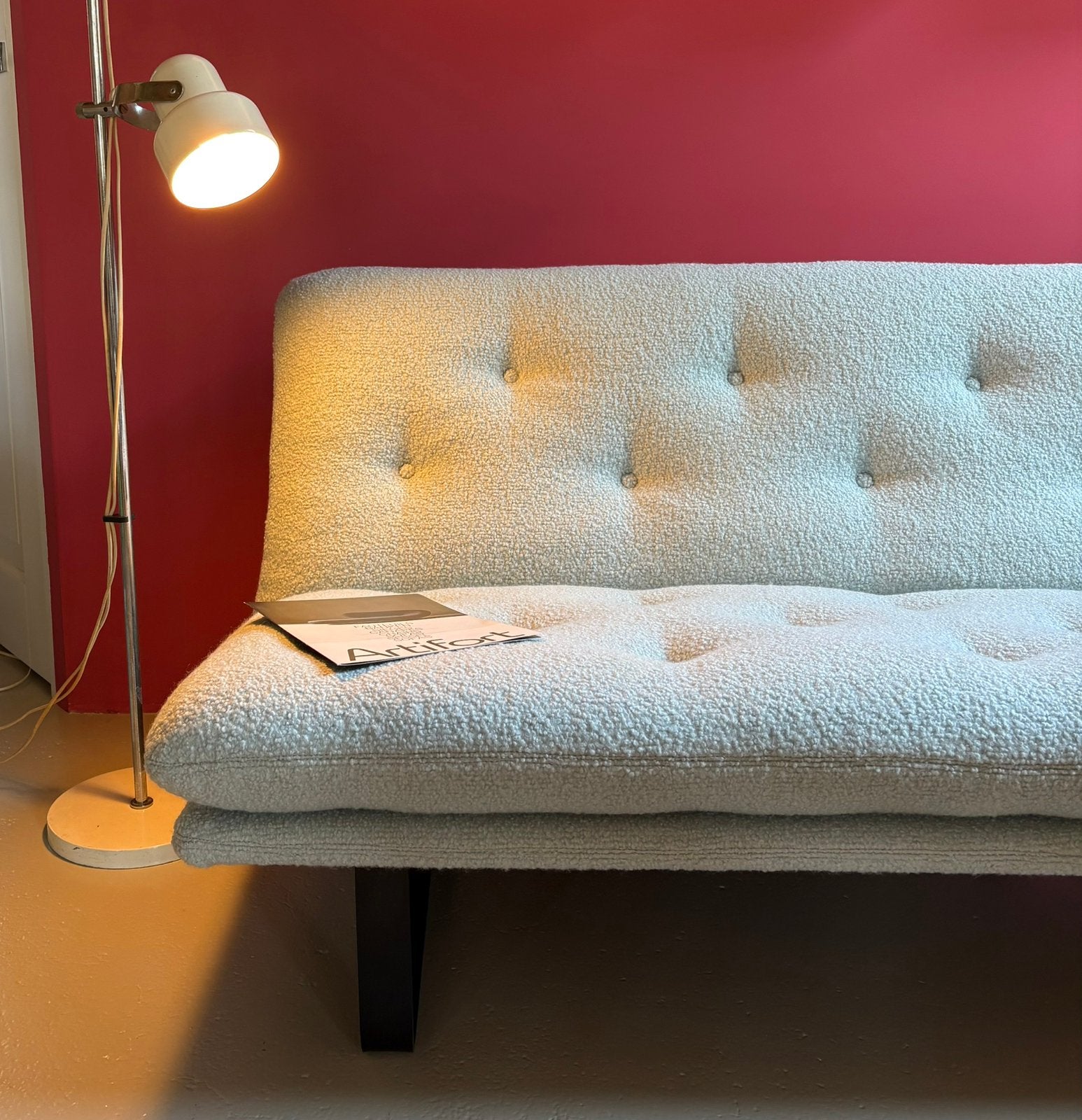 Artifort 2zits C684 Kho Liang Le // nieuw bekleed, Huis en Inrichting, Ophalen, Artifort Kho Liang Le, 75 tot 100 cm, Rechte bank