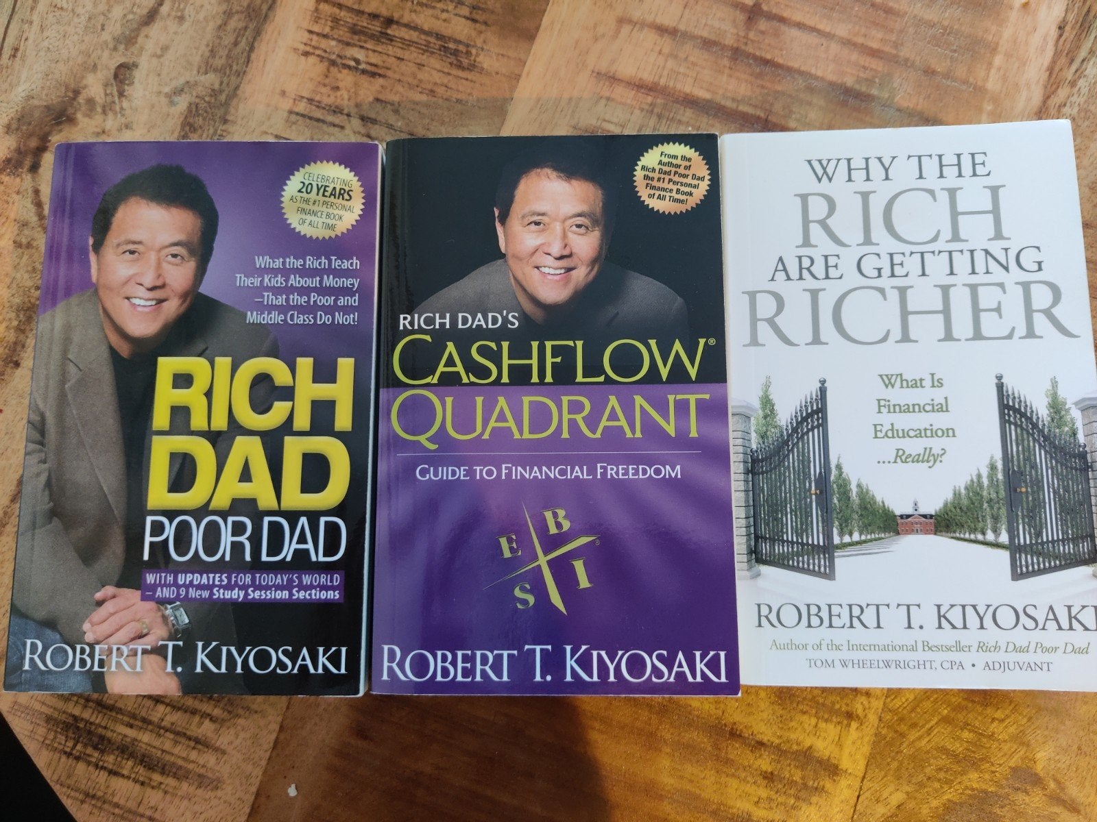 Rich Dad Boeken: Poor Dad, Cashflow Quadrant, Getting Richer, Ophalen of Verzenden, Gelezen, Robert T. Kiyosaki