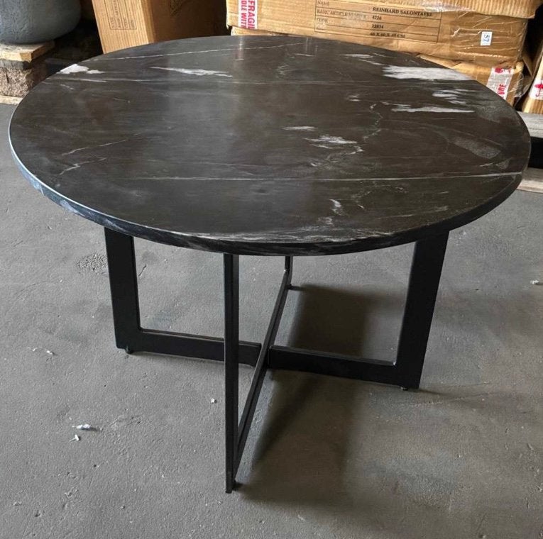 Reinhard Salontafel marmer., Ophalen, 100 tot 150 cm, Rond, Nieuw