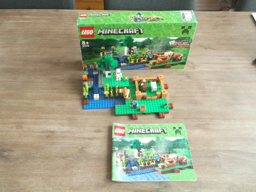 lego minecraft 21114 the farm (2014), Gebruikt, Minecraft, Lego, Ophalen of Verzenden