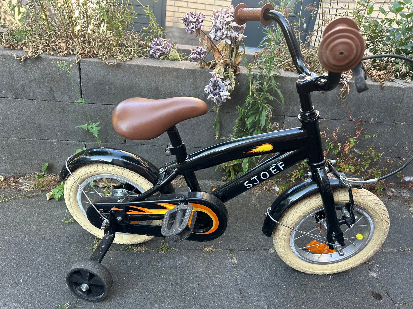 Sjoef cruise jongensfiets 12 inch, Ophalen, Terugtraprem, Zijwieltjes, Nieuw