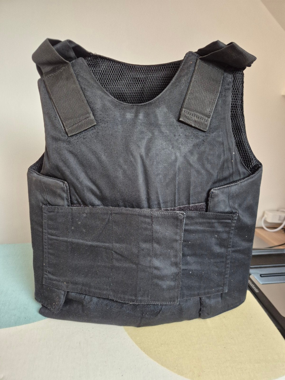 Zwart kogelwerend vest - Ballistic Vest, Ophalen of Verzenden, Marechaussee