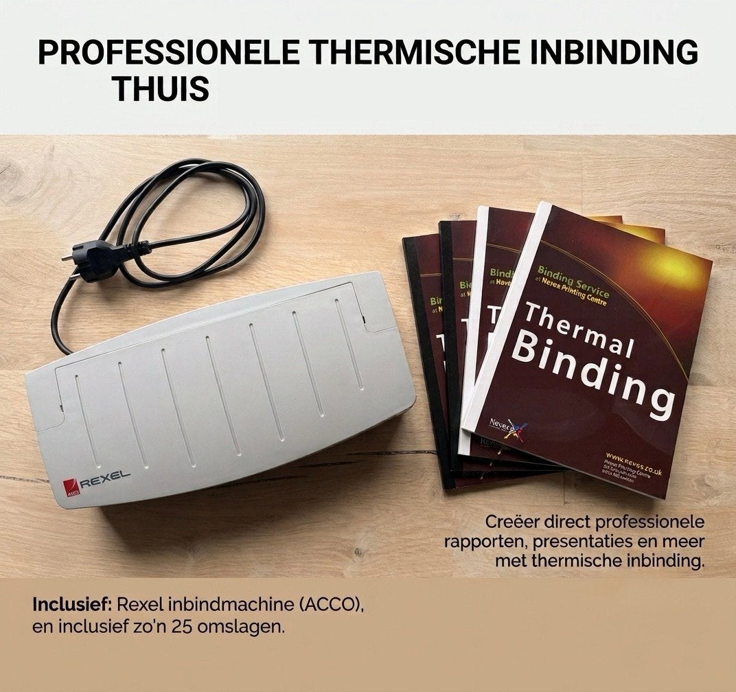 Rexel T20 Thermische Binder met Thermal Covers, Diversen, Ophalen of Verzenden, Zo goed als nieuw