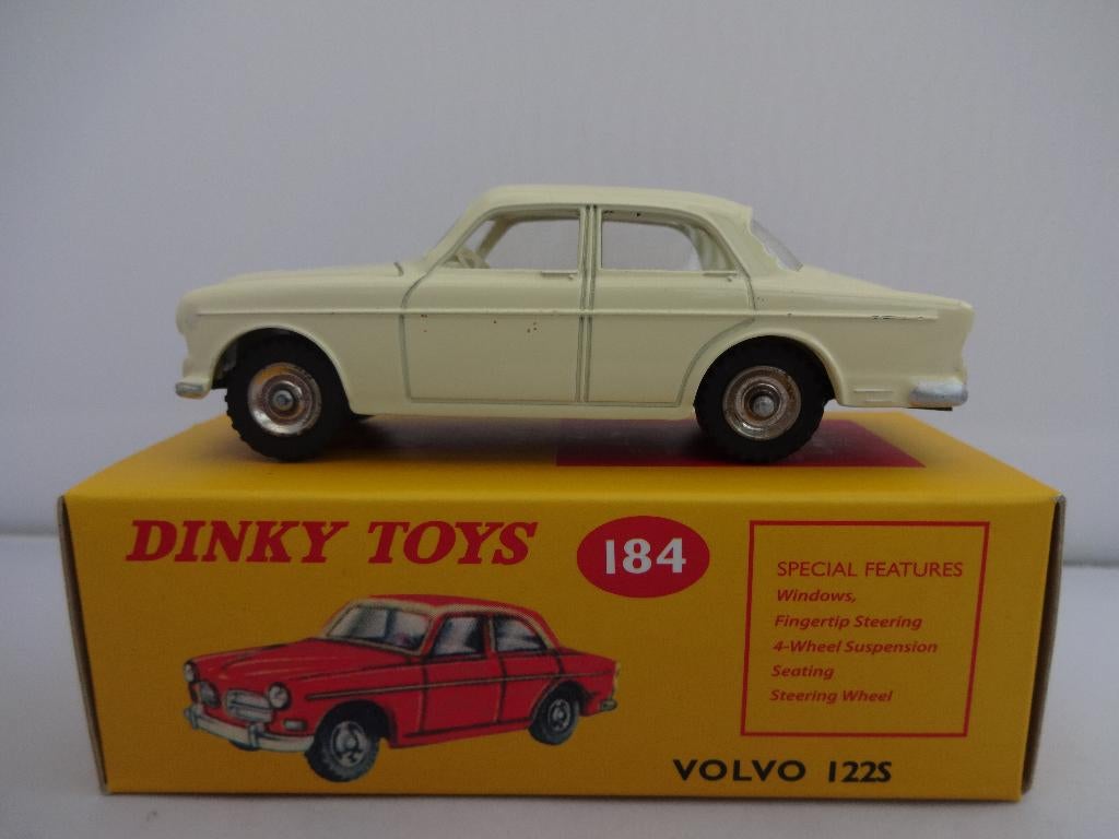 Volvo 122S crème nr: 184 van Dinky Toys 1:43, Ophalen of Verzenden, Nieuw, Auto, Dinky Toys