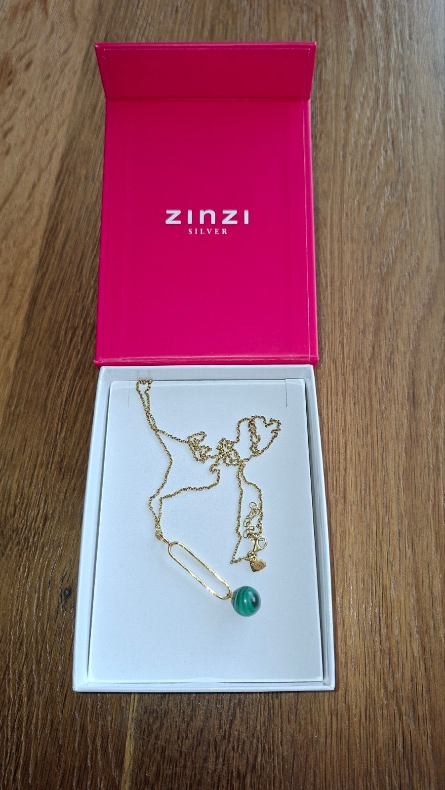 ZINZI GOLD PLATED KETTING MET HANGER, Ophalen, Goud, Overige materialen