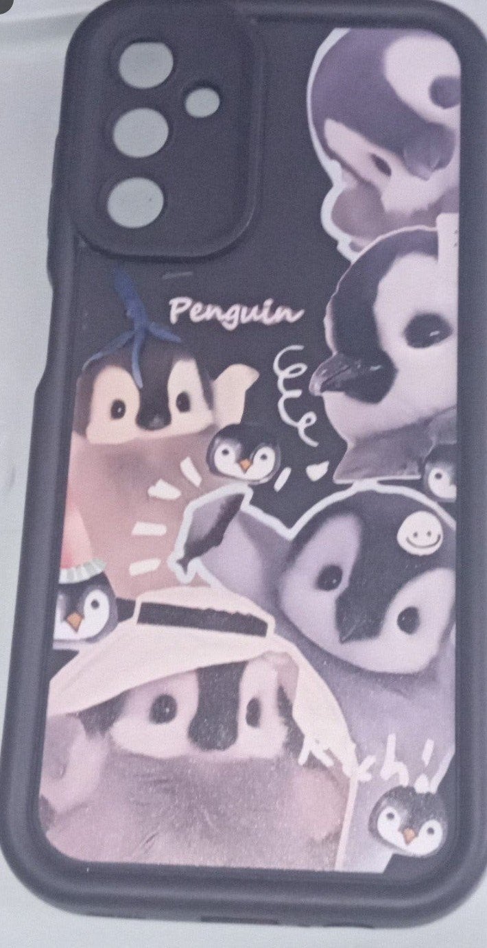 Telefoonhoesje met Pinguïn Design Samsung Galaxy A 14, Telecommunicatie, Ophalen of Verzenden, Gebruikt, Hoesje of Tasje