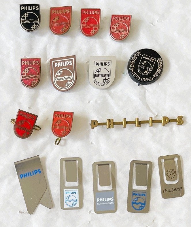 PHILIPS Eindhoven - 16 verzamelitems - 1960's/1990's, Verzamelen, Verzenden, Gebruikt, Overige typen