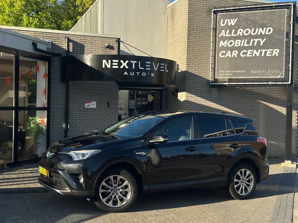 Toyota RAV4 2.5 Hybrid Executive Business ACC Trekhaak Stoel, Auto's, Gebruikt, 1650 kg, Zwart, Leder