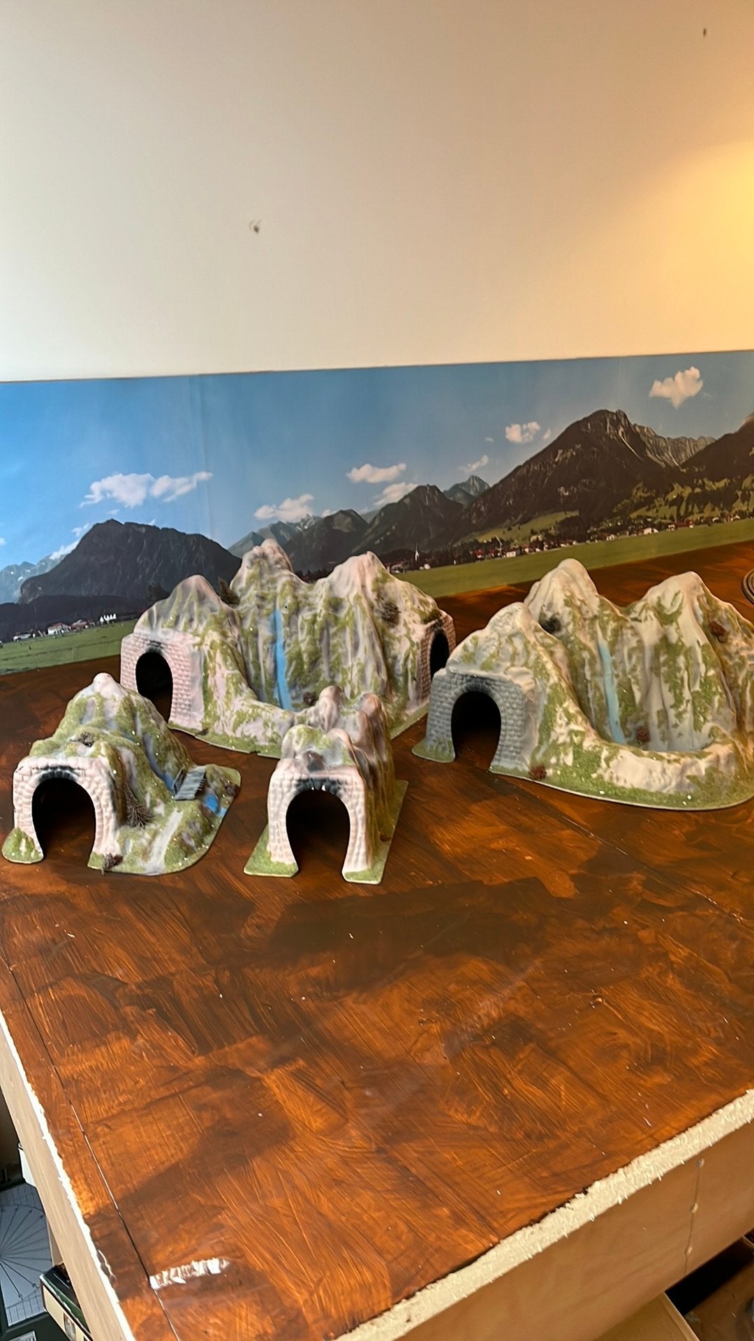 Mooie berglandschap tunnels voor modelspoorbaan, Gebruikt, Gelijkstroom of Wisselstroom, Brug, Tunnel of Gebouw, Ophalen